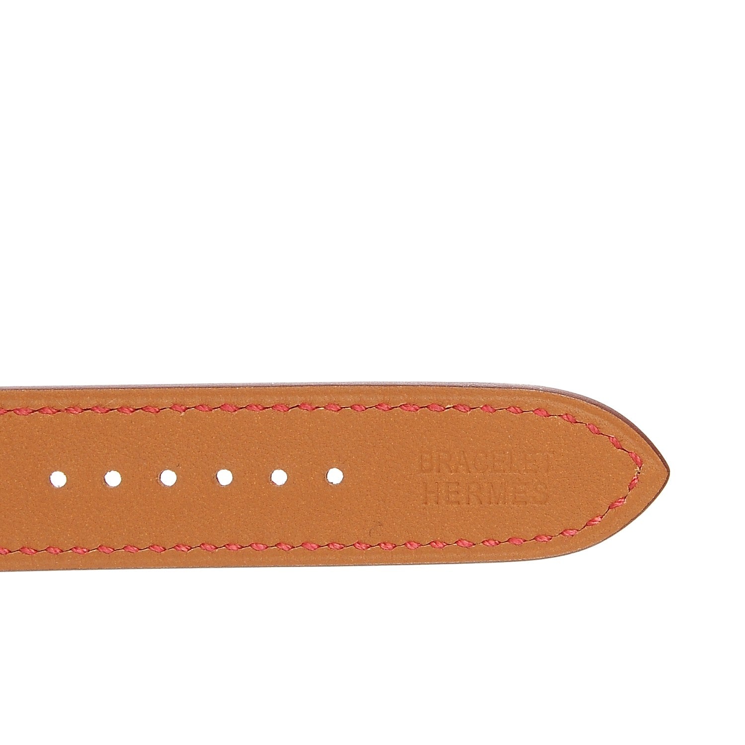 Hermes Epsom Heure H Hour Watch MM Double Tour Strap Rouge Casaque 7 of 7