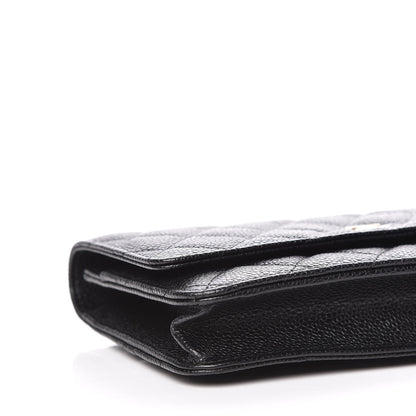 Chanel Caviar Quilted Wallet On Chain WOC Black 9 of 11