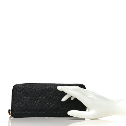 Louis Vuitton Empreinte Clemence Wallet Black 2 of 13