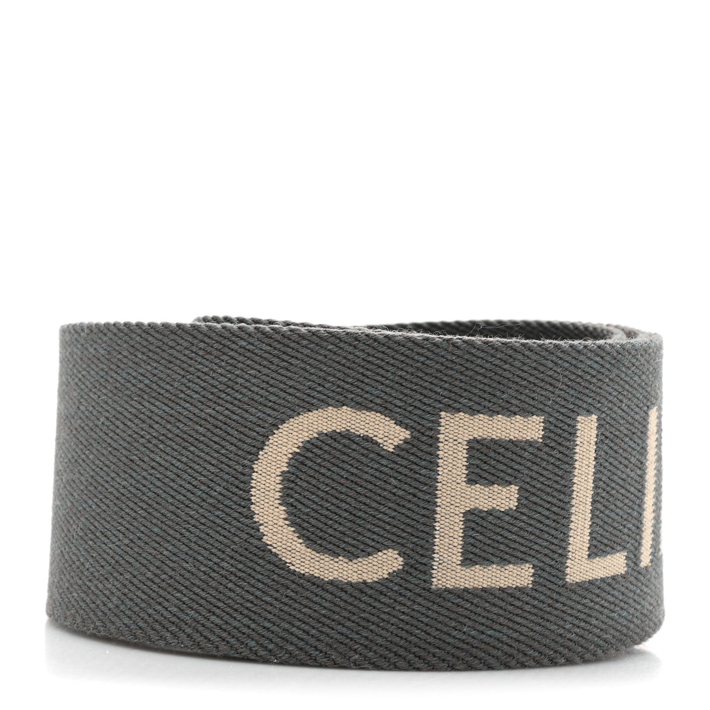 Jacquard Wool Logo Short Strap Grey White