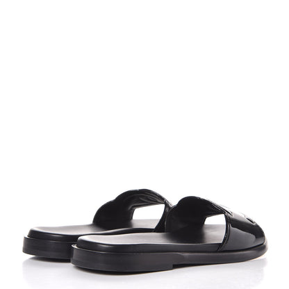 Chanel Patent Calfskin CC Slip On Mules 35 Black 4 of 9