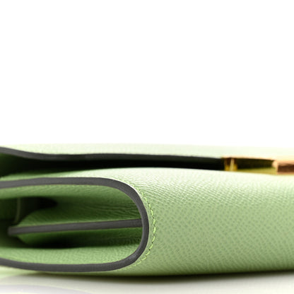 Hermes Epsom Alligator Lizard Constance Wallet To Go Vert Criquet Cactus Beige Sable Ombre 8 of 10