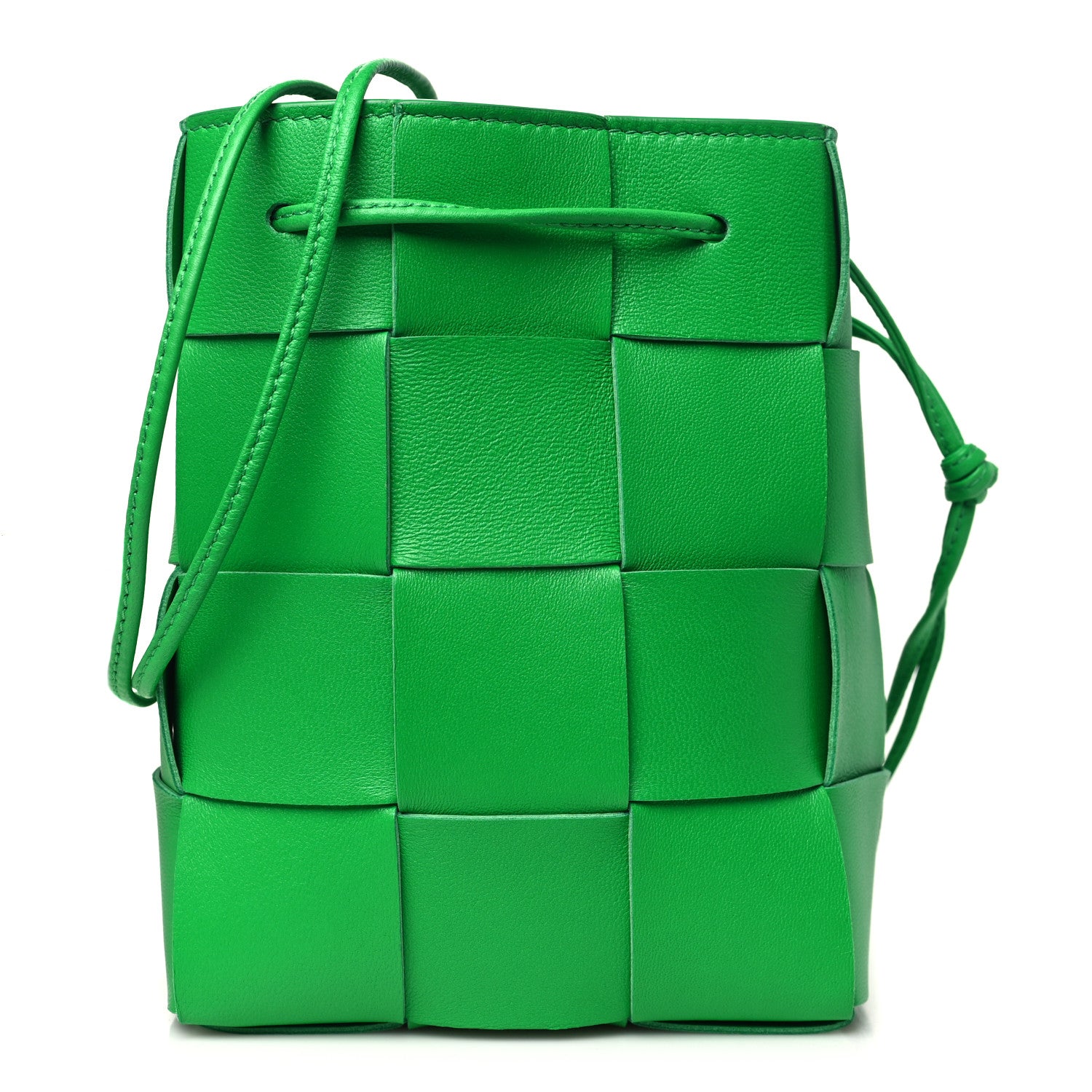 Bottega Veneta Nappa Maxi Intrecciato Small Cassette Bucket Bag Parakeet 1 of 10