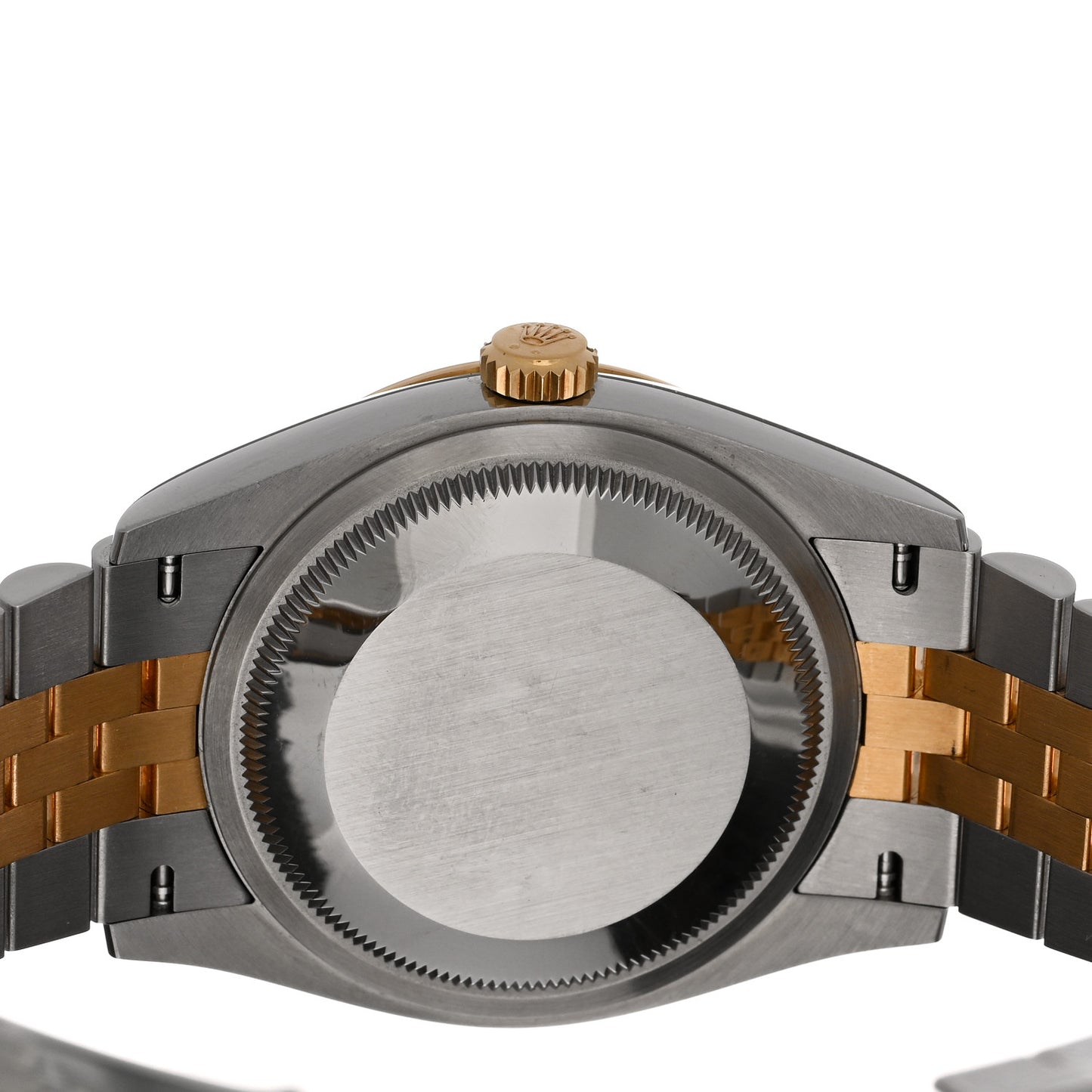 Stainless Steel 18K Yellow Gold Diamond 36mm Oyster Perpetual Datejust Watch Black 126233