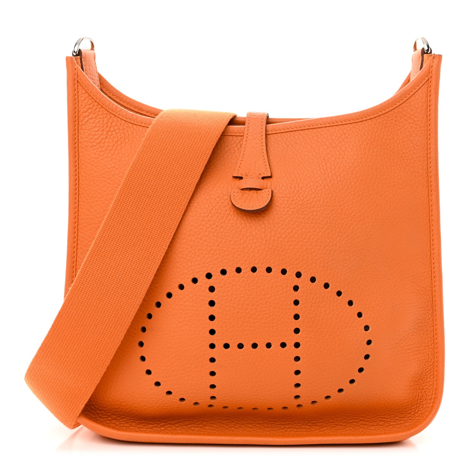 Hermes Taurillon Clemence Evelyne PM Orange 1 of 10