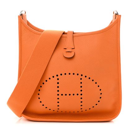 Hermes Taurillon Clemence Evelyne PM Orange 1 of 10