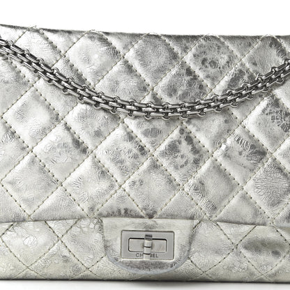 Chanel Metallic Aged Calfskin Quilted 2.55 Reissue 226 Flap Silver 11 of 11