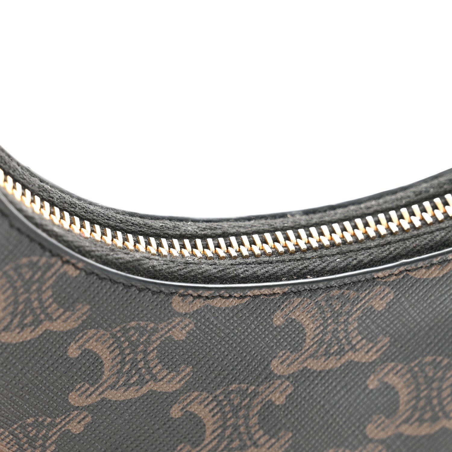 Celine Canvas Calfskin Mini Ava Triomphe Shoulder Bag Tan 12 of 12