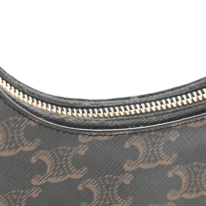 Celine Canvas Calfskin Mini Ava Triomphe Shoulder Bag Tan 12 of 12