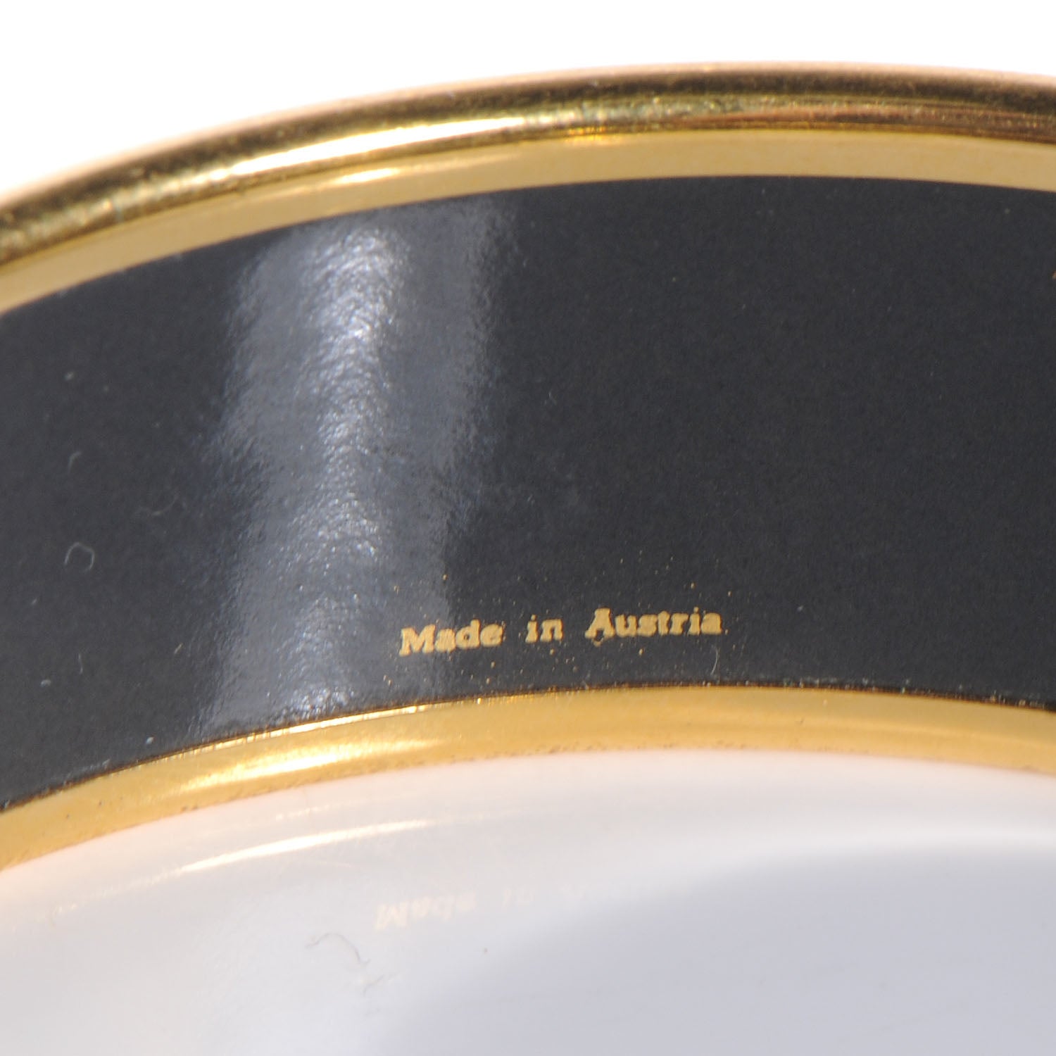 Hermes Enamel Printed Wide Bracelet 65 4 of 5