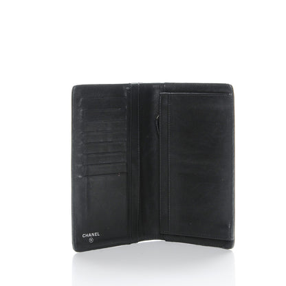 Chanel Grained Patent CC Yen Wallet Black 5 of 8