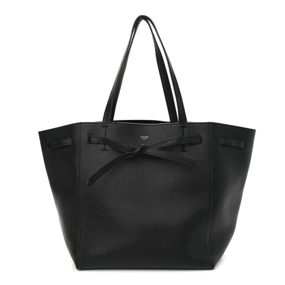 Celine Soft Grained Calfskin Medium Belt Cabas Phantom Black 1 of 11