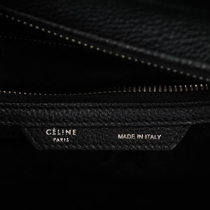 Celine Drummed Calfskin Mini Luggage Black 7 of 8