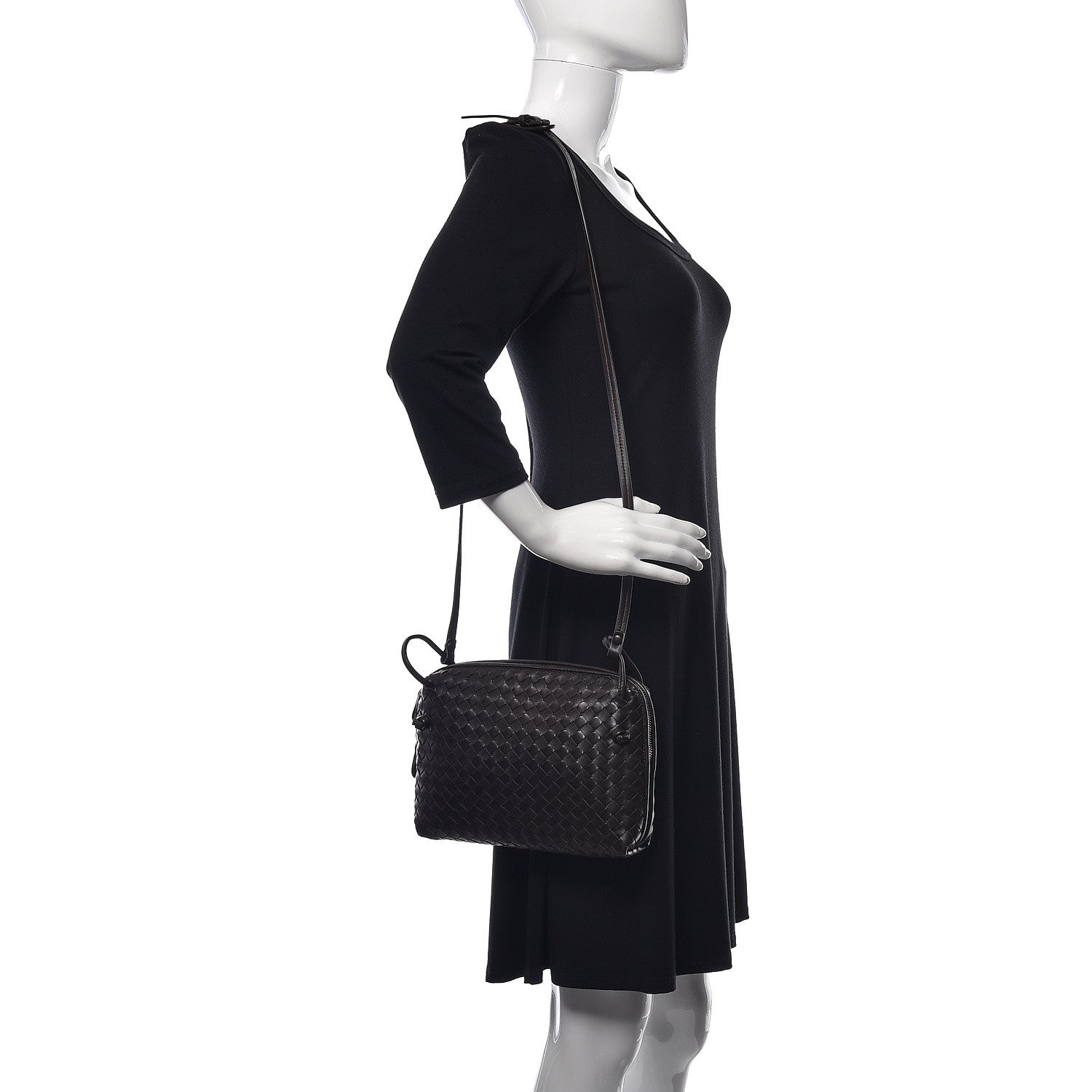 Bottega Veneta Nappa Intrecciato Nodini Bag Ebano 2 of 8
