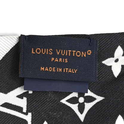 Louis Vuitton Silk Monogram Infinity BB Bandeau White Black 3 of 4