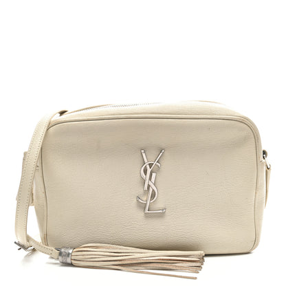 Saint Laurent Grained Lambskin Monogram Lou Camera Bag Crema Soft 1 of 12