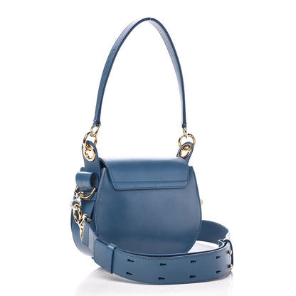 Chloe Calfskin Small Tess Bag Vinyl Blue 3 of 9