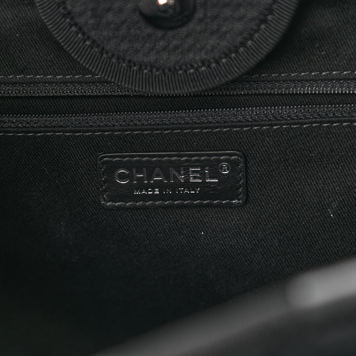 Chanel Mixed Fibers Medium Deauville Tote Black 7 of 12