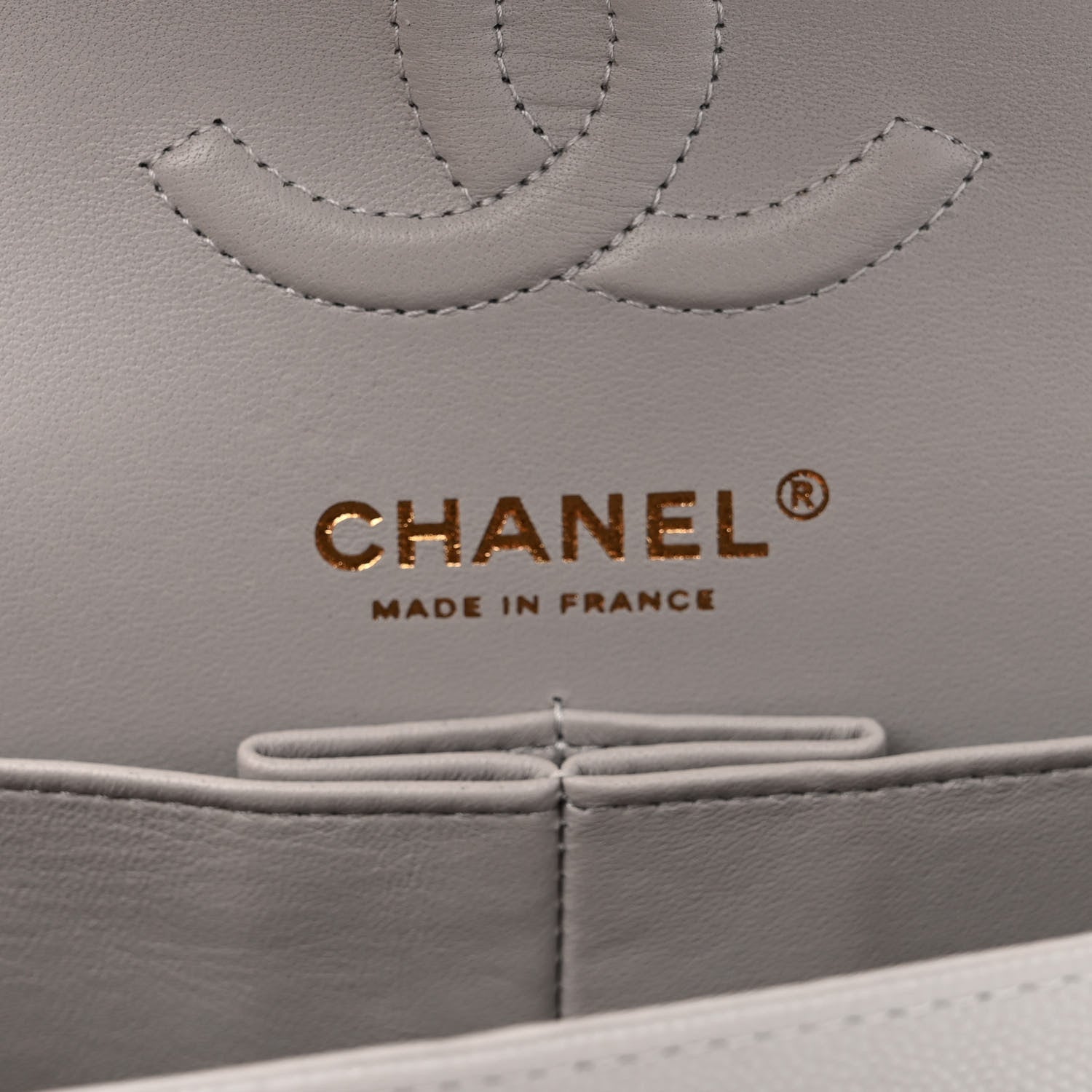 Chanel Caviar Quilted Small Double Flap Grey 6 of 10