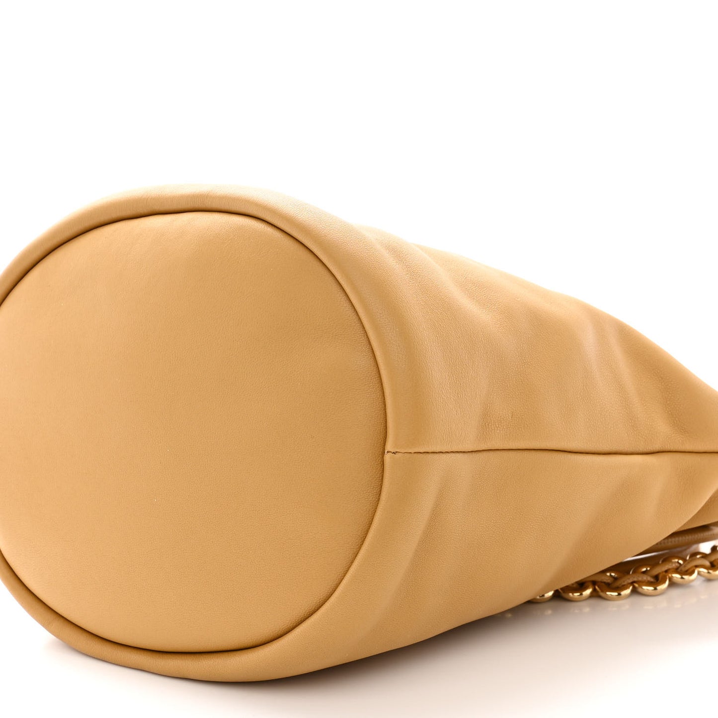 Mellow Nappa Lambskin Flamenco Bucket Bag Sahara