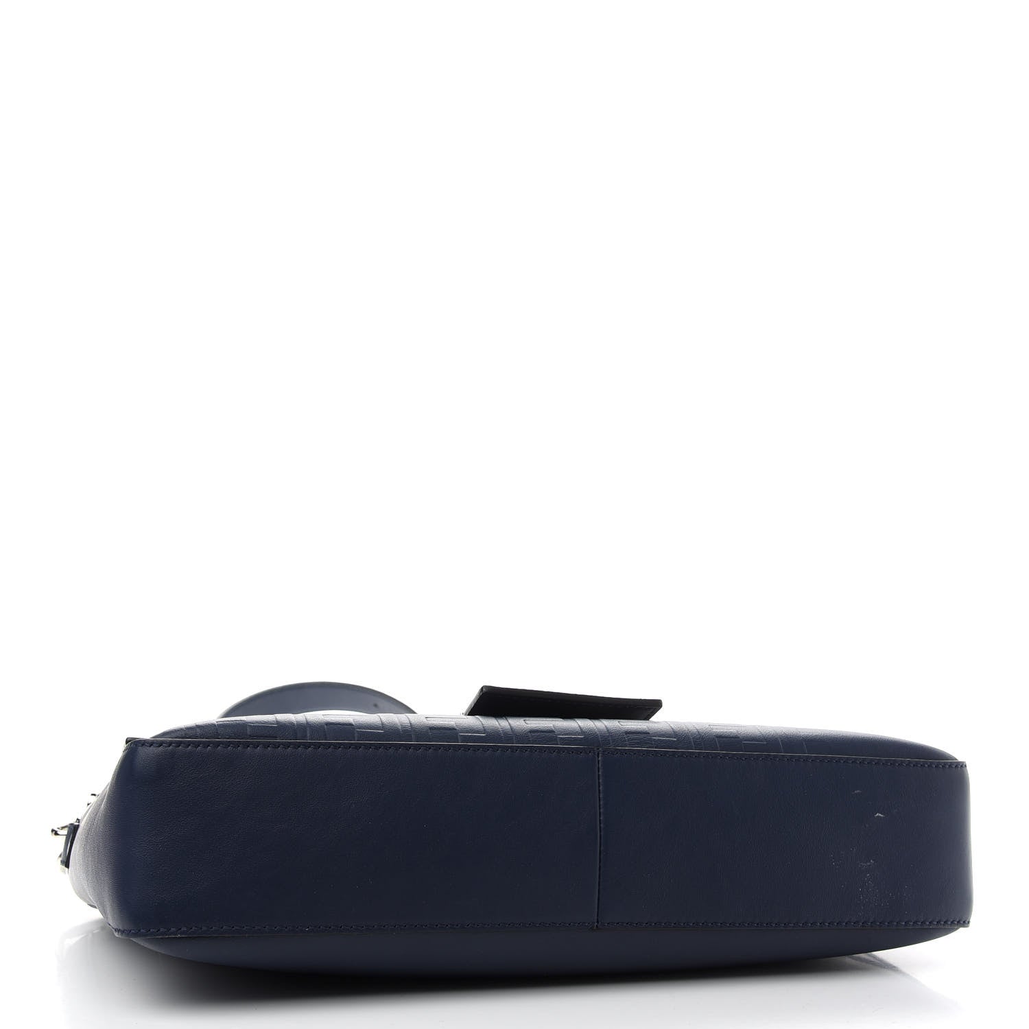 Fendi Vitello Grace FF Gradient Embossed Large Baguette Blueberry 4 of 10