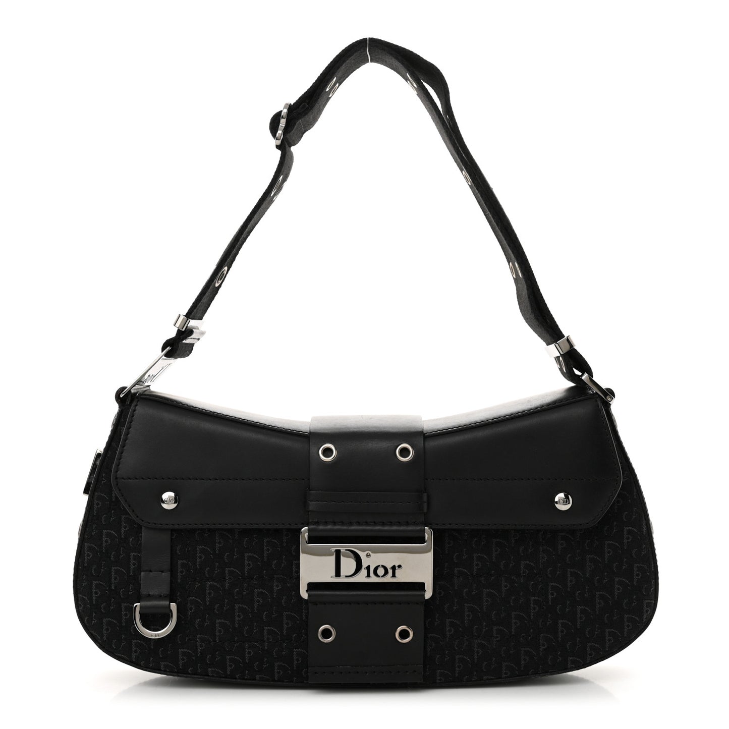 Monogram Calfskin Street Chic Columbus Ave Bag Black