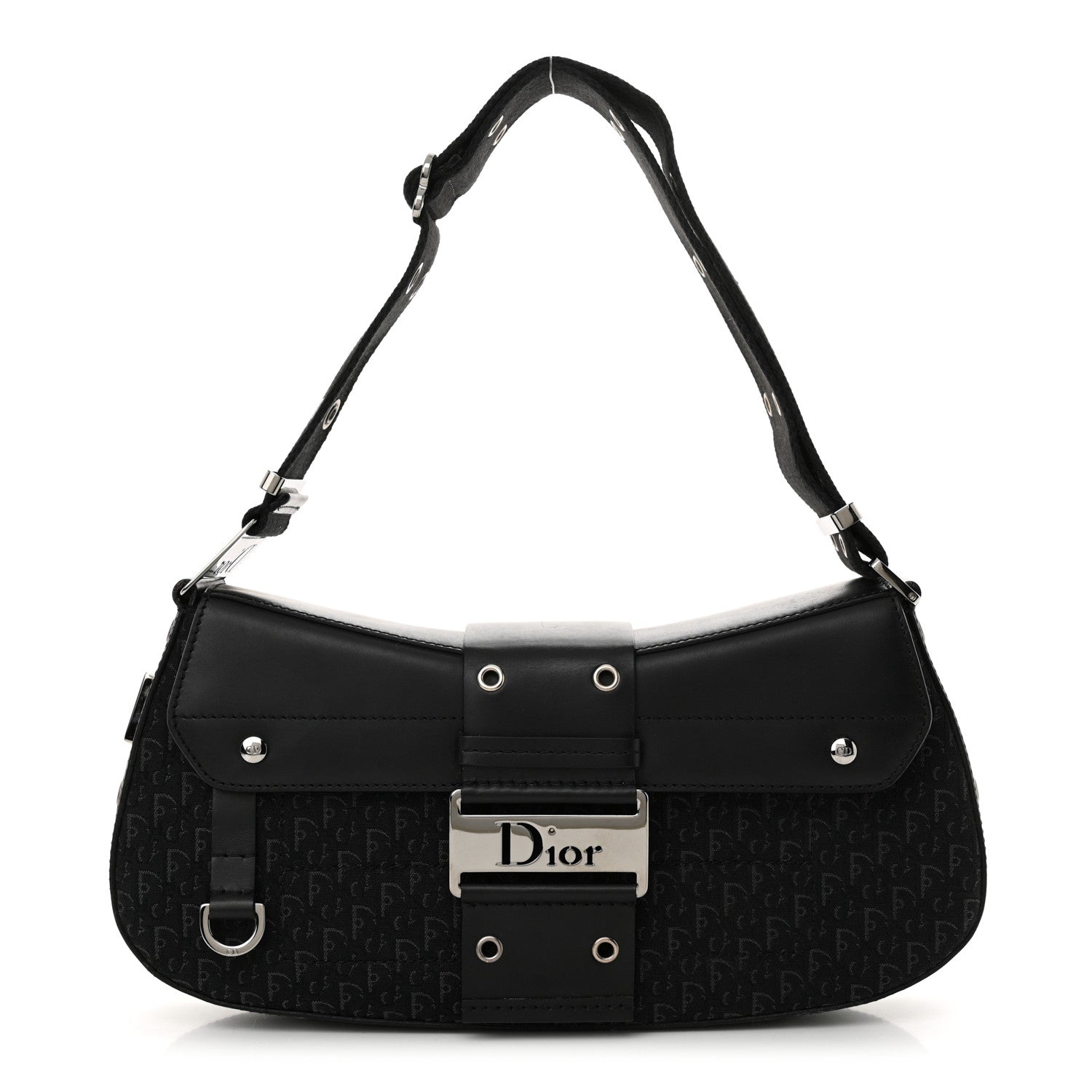 Christian Dior Monogram Calfskin Street Chic Columbus Ave Bag Black 1 of 13