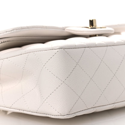 Chanel Caviar Quilted Small Double Flap White 9 of 11