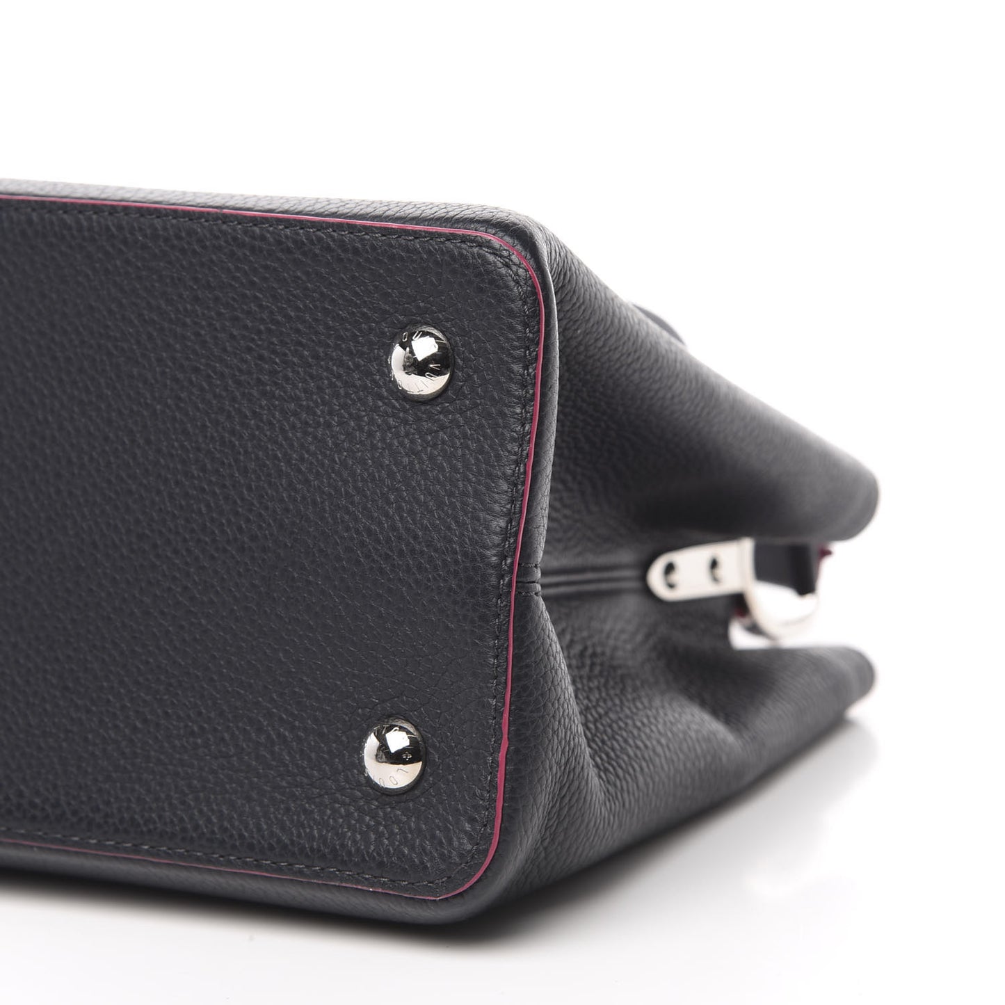 Taurillon Capucines MM Cobalt Fuchsia