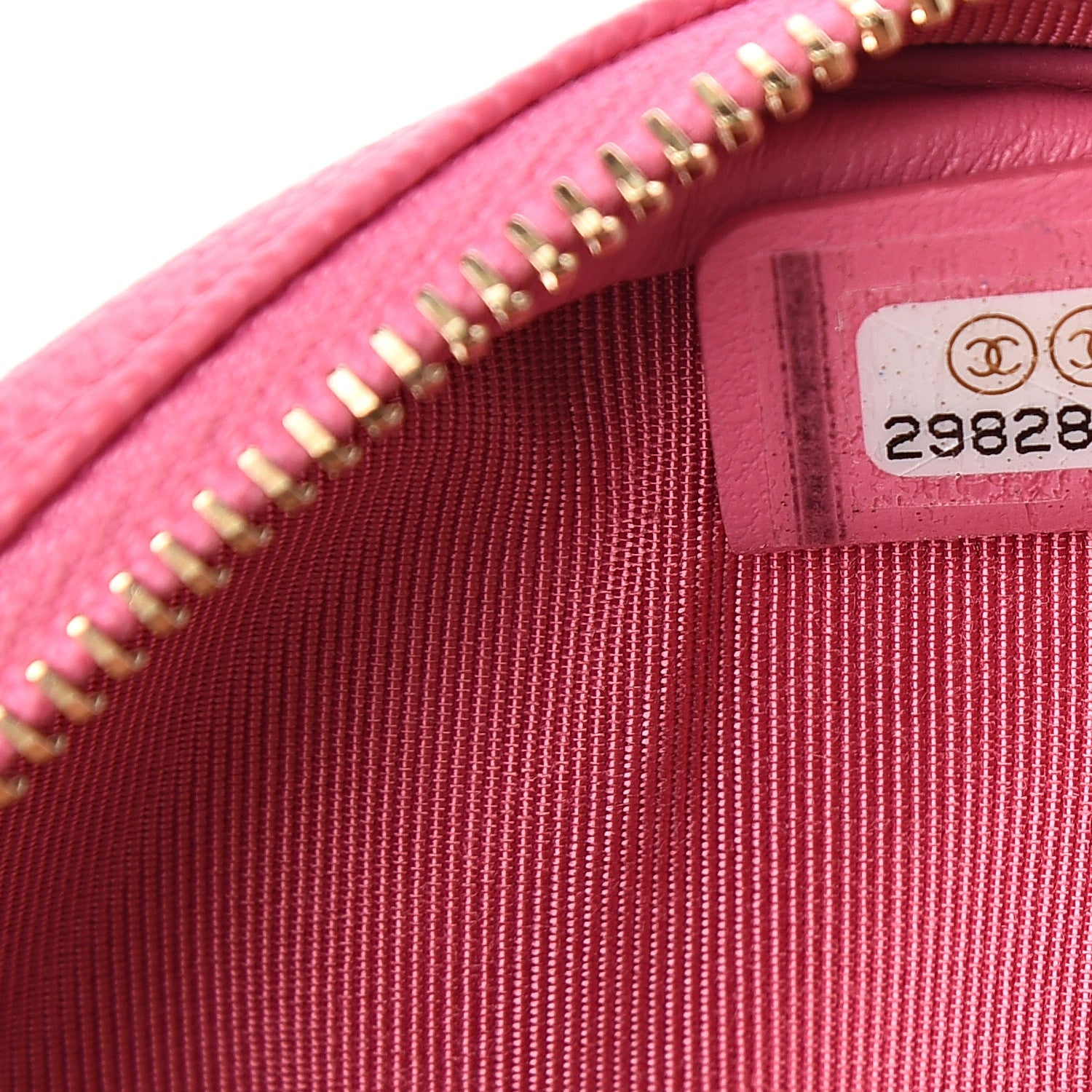 Chanel Iridescent Caviar Quilted Zip Around Classic Coin Purse Pink 6 of 7