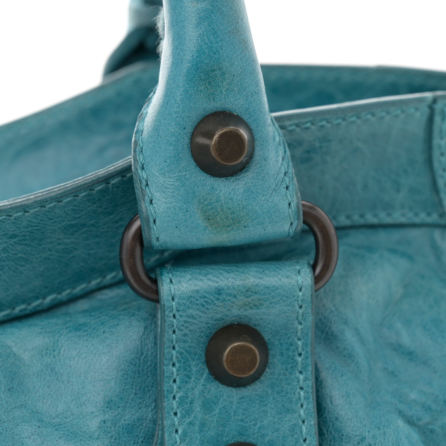 Balenciaga Agneau Classic Hardware City Aquamarine 14 of 15