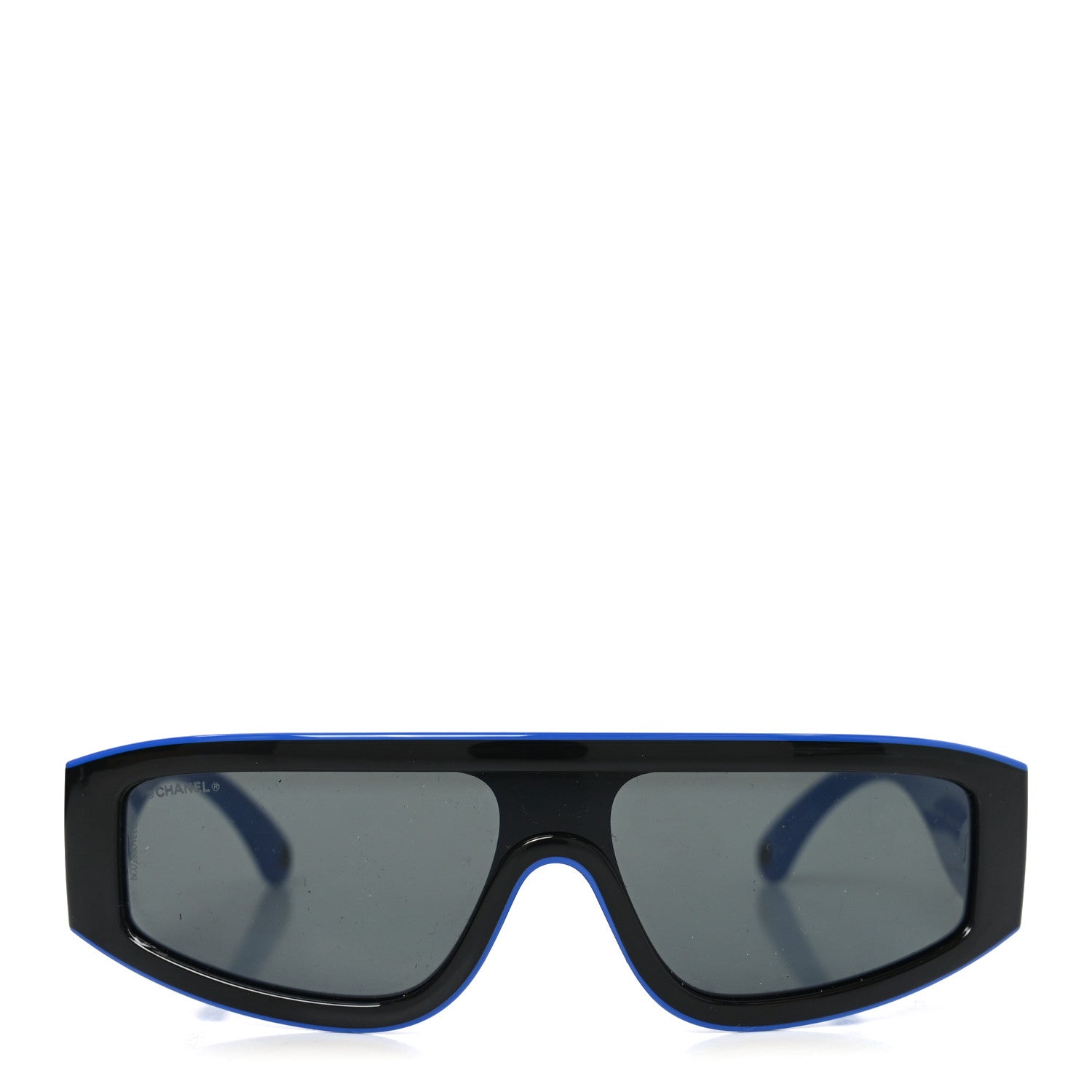 Chanel Acetate Cat Eye Sunglasses 6057 Black Blue 2 of 7