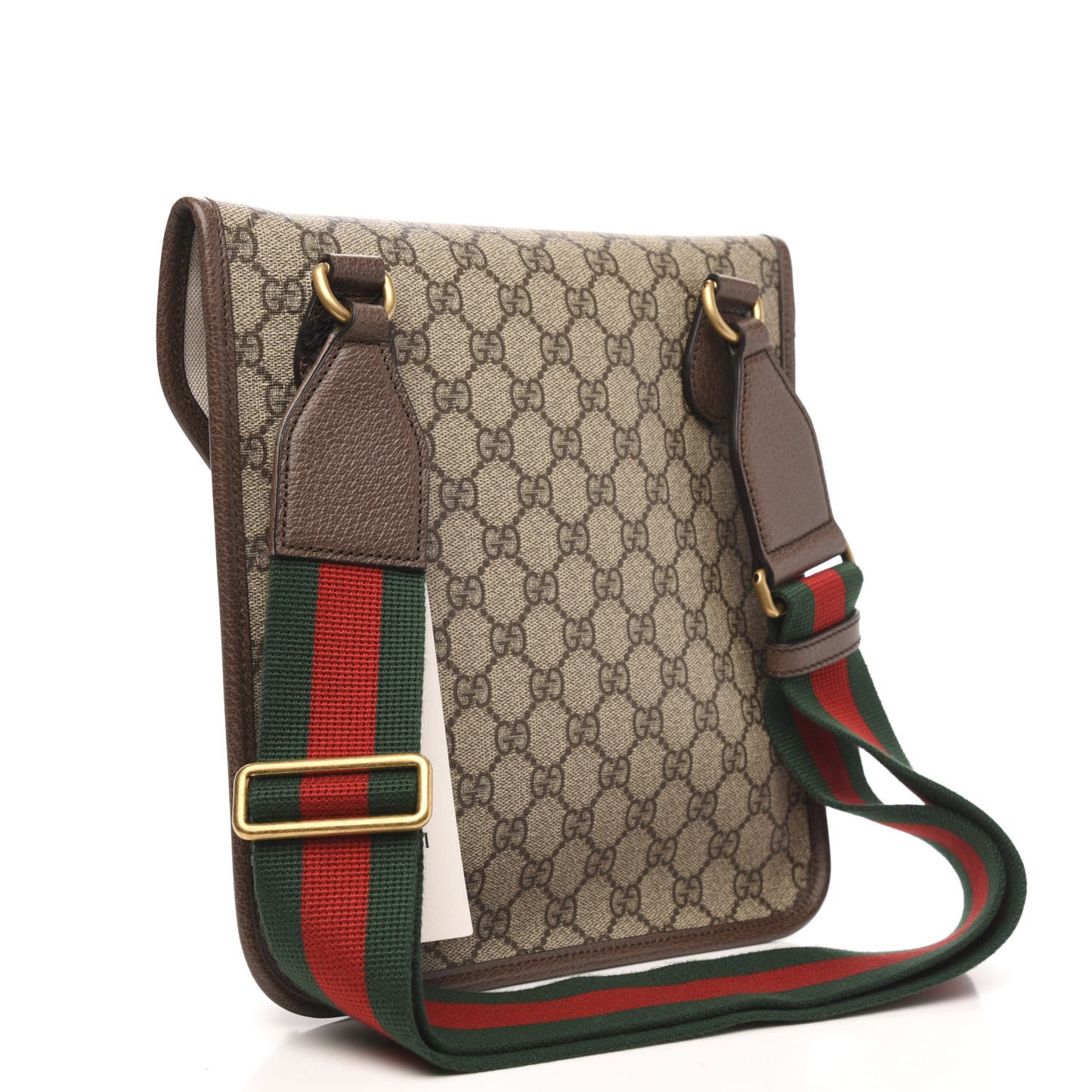 GG Supreme Monogram Web Medium Neo Vintage Flap Messenger Bag Beige New Acero