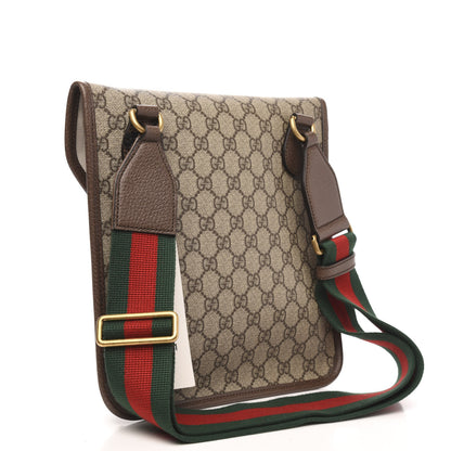 Gucci GG Supreme Monogram Web Medium Neo Vintage Flap Messenger Bag Beige New Acero 3 of 10