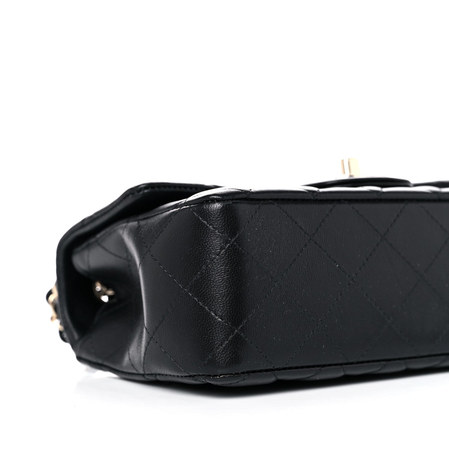 Chanel Lambskin Quilted Mini Rectangular Flap Black 14 of 19