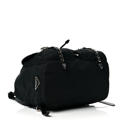 Prada Nylon New Vela Studded Backpack Black 4 of 10