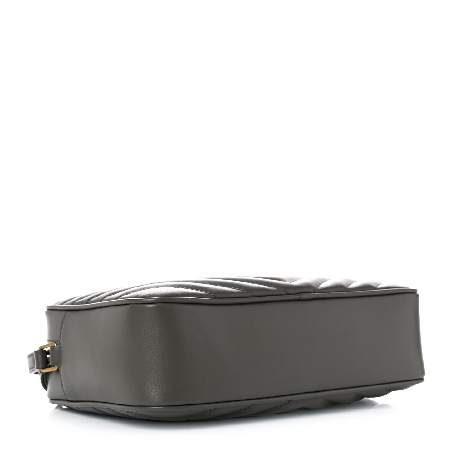 Calfskin Matelasse Monogram Lou Camera Bag Grey Kaki