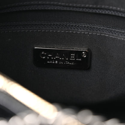 Chanel Crocodile Embossed Calfskin Medium Gabrielle Cocodile Hobo Black 6 of 10