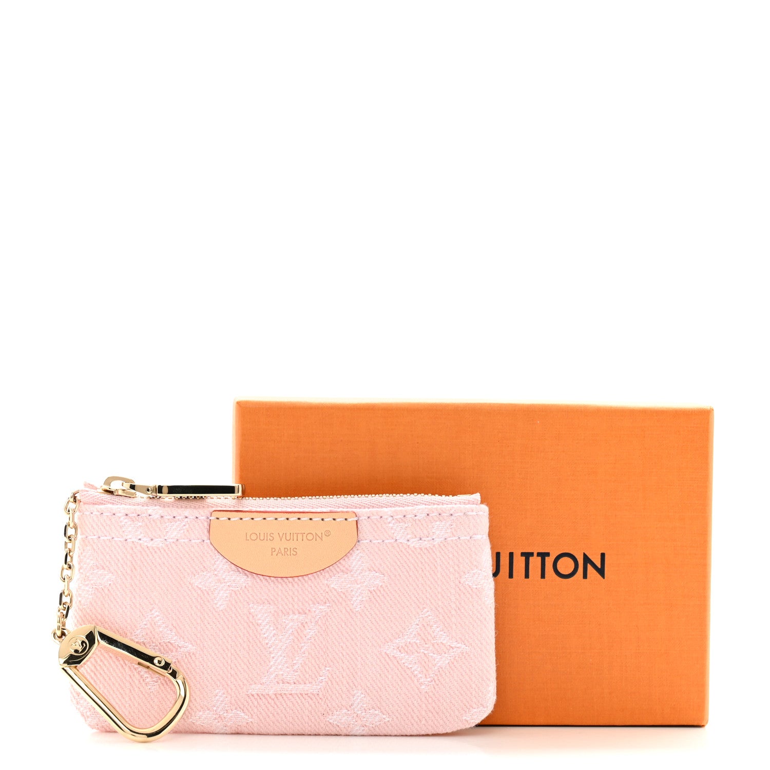 Louis Vuitton Monogram Denim Key Pouch Washed Pink 7 of 7