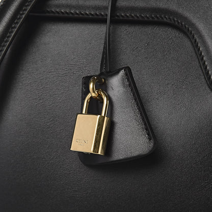 Celine Satinated Calfskin Medium 16 Top Handle Bag Black 11 of 12