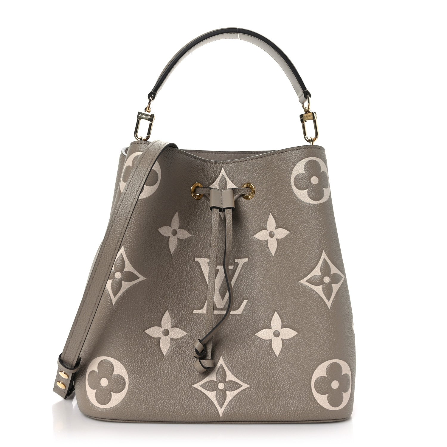 Louis Vuitton Empreinte Monogram Giant Neonoe MM Tourterelle Creme 1 of 11
