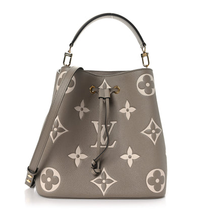 Louis Vuitton Empreinte Monogram Giant Neonoe MM Tourterelle Creme 1 of 11