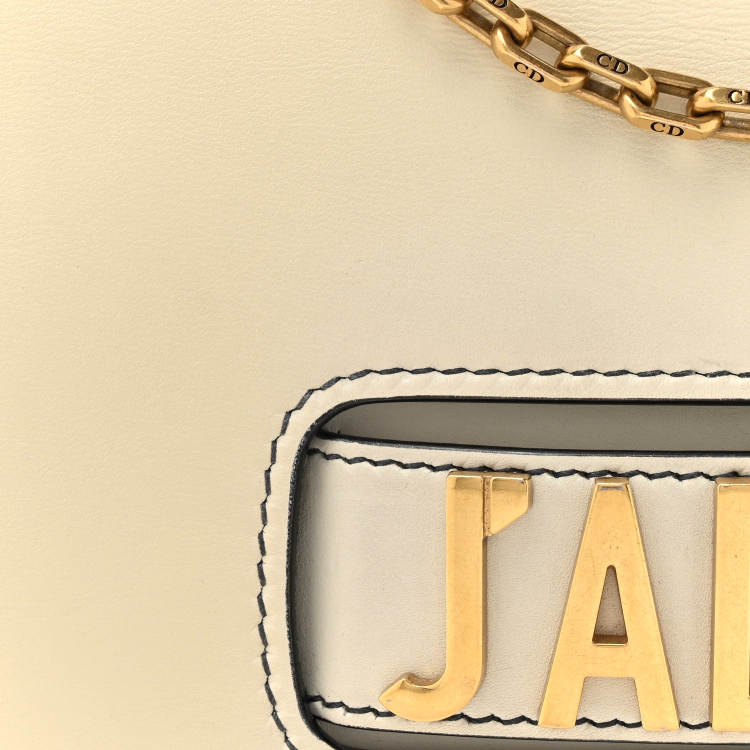 Christian Dior Calfskin J'Adior Chain Flap Bag Off White 7 of 16