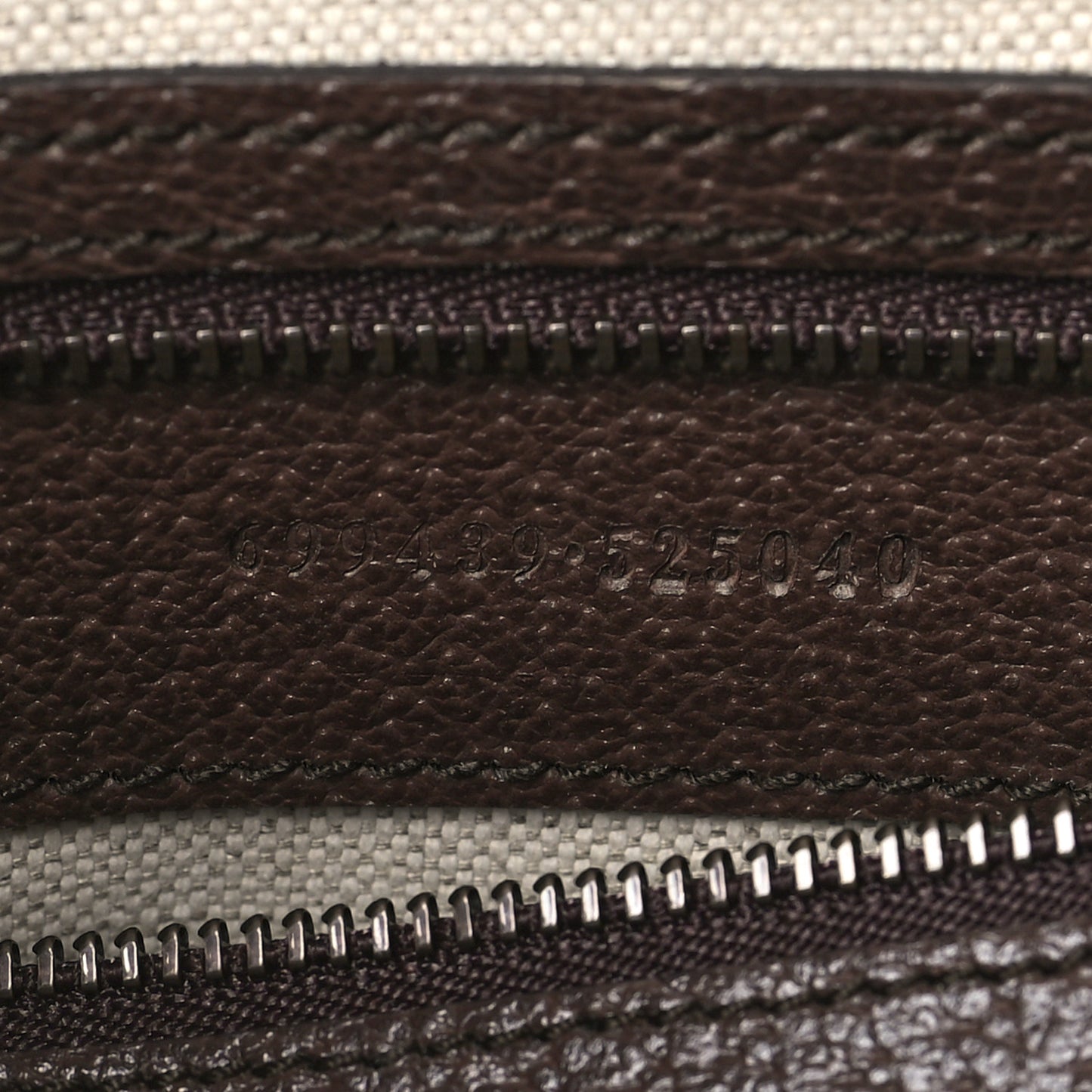 GG Supreme Monogram Textured Dollar Calfskin Web Ophidia Wristlet Shoulder Bag Beige Ebony New Acero