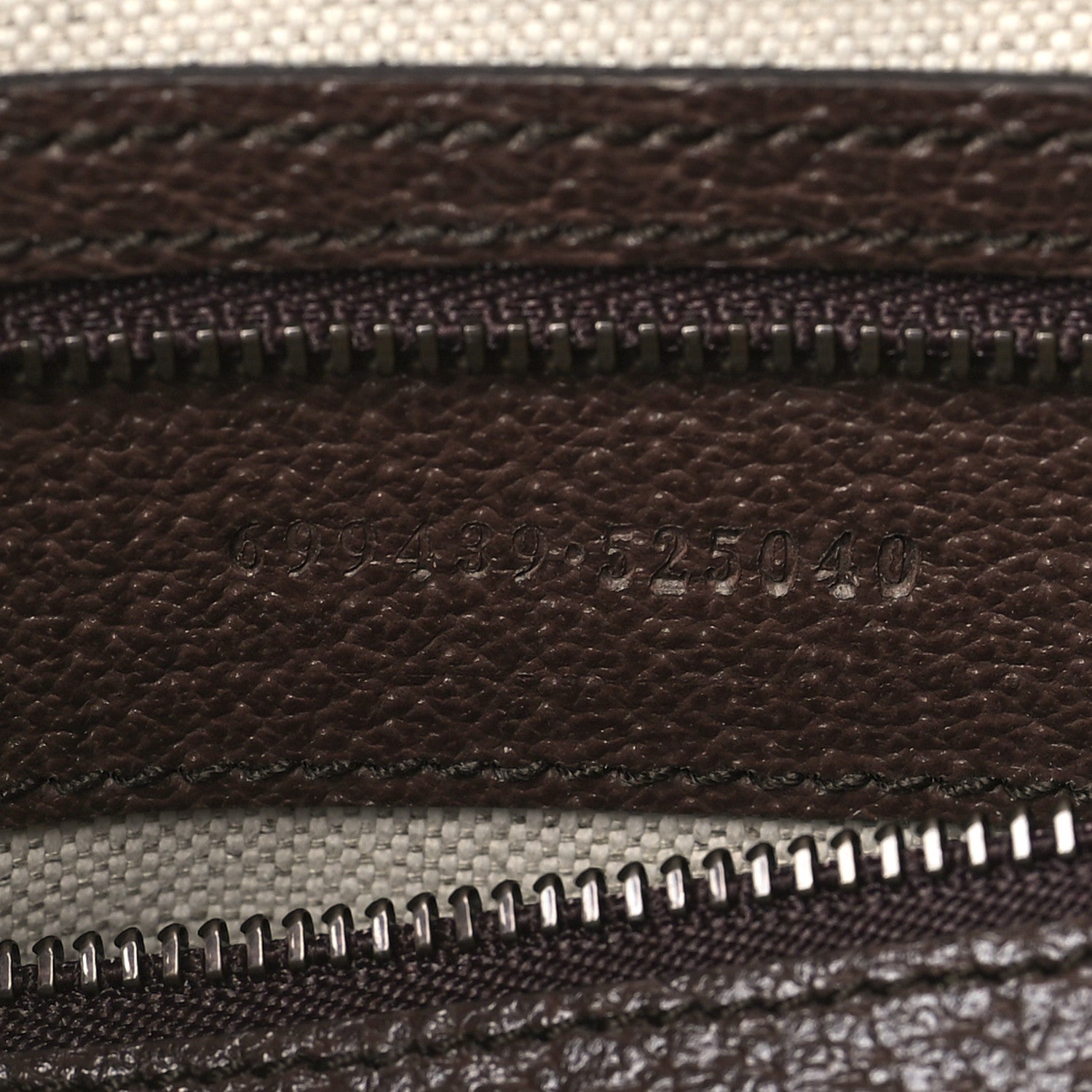 Gucci GG Supreme Monogram Textured Dollar Calfskin Web Ophidia Wristlet Shoulder Bag Beige Ebony New Acero 7 of 10