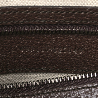 Gucci GG Supreme Monogram Textured Dollar Calfskin Web Ophidia Wristlet Shoulder Bag Beige Ebony New Acero 7 of 10