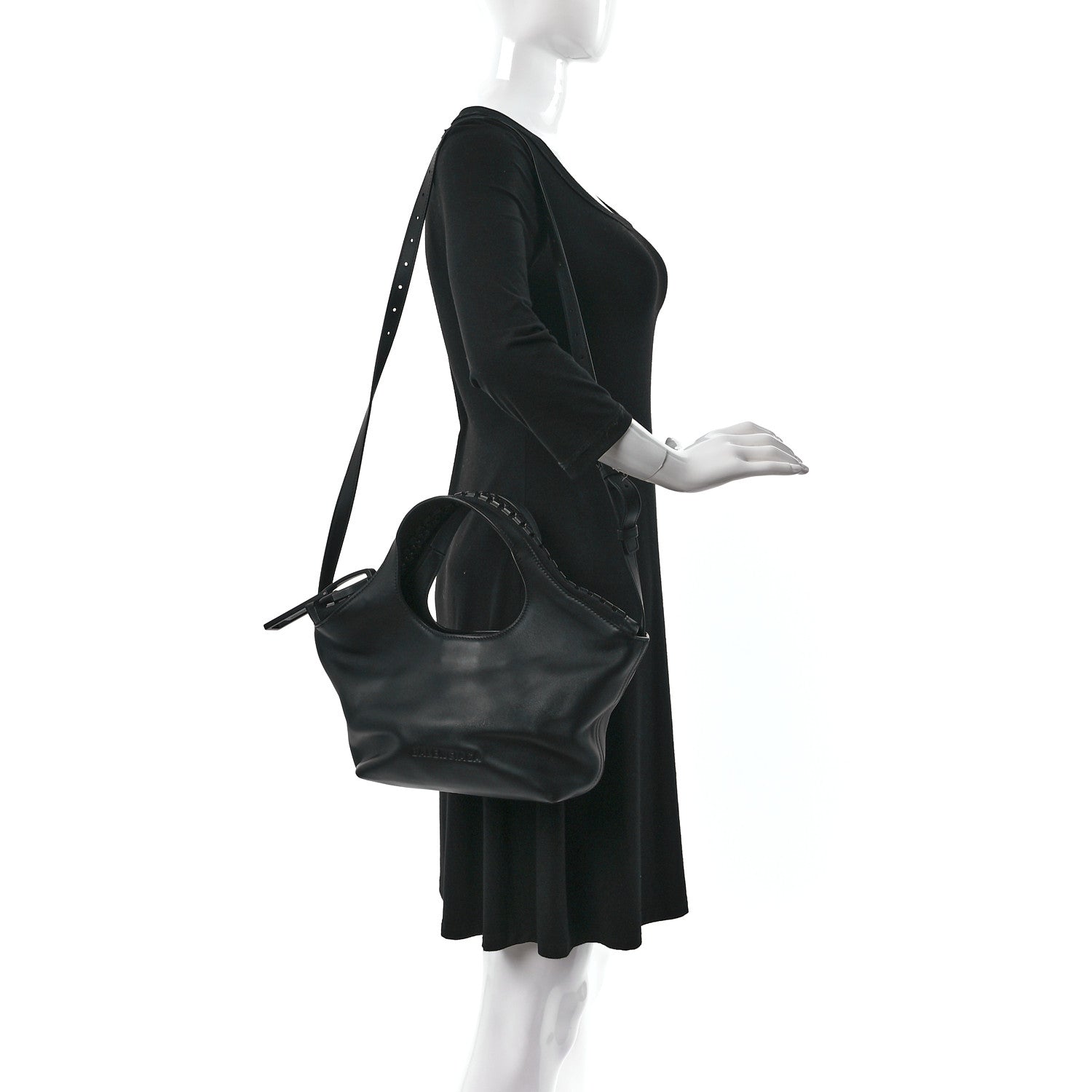 Balenciaga Calfskin Megazip Tote Black 2 of 13