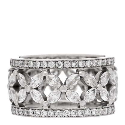 Tiffany Platinum Diamond Victoria Band Ring 52 6 1 of 5