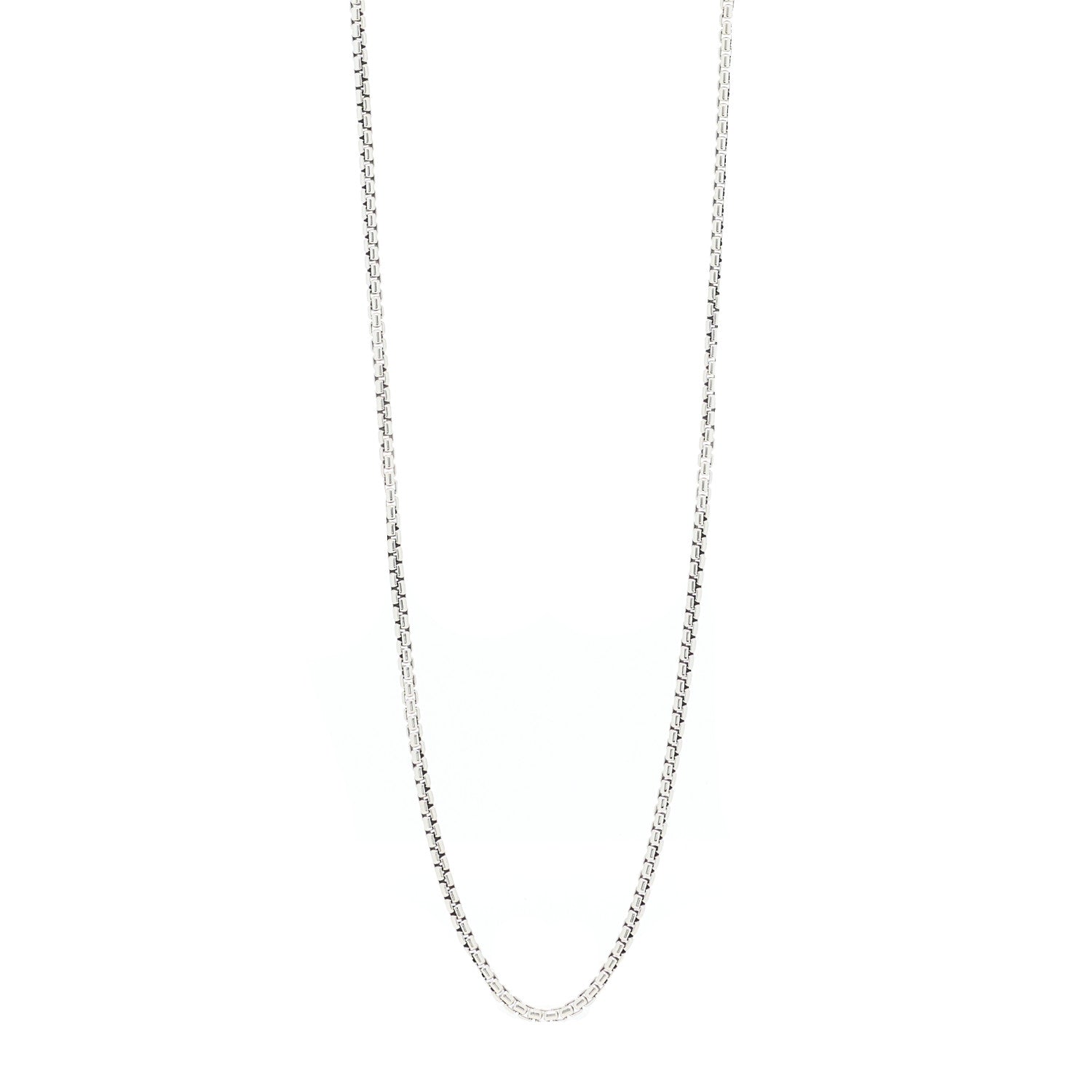 David Yurman Sterling Silver 14K Yellow Gold 3.6mm Box Chain Necklace 36" 1 of 5