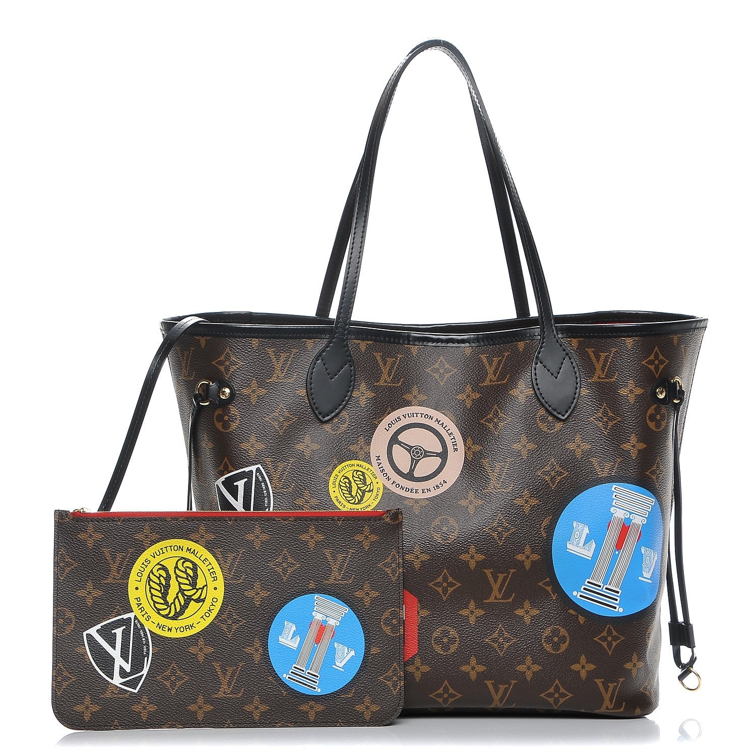 Louis Vuitton Monogram World Tour Neverfull MM 1 of 9